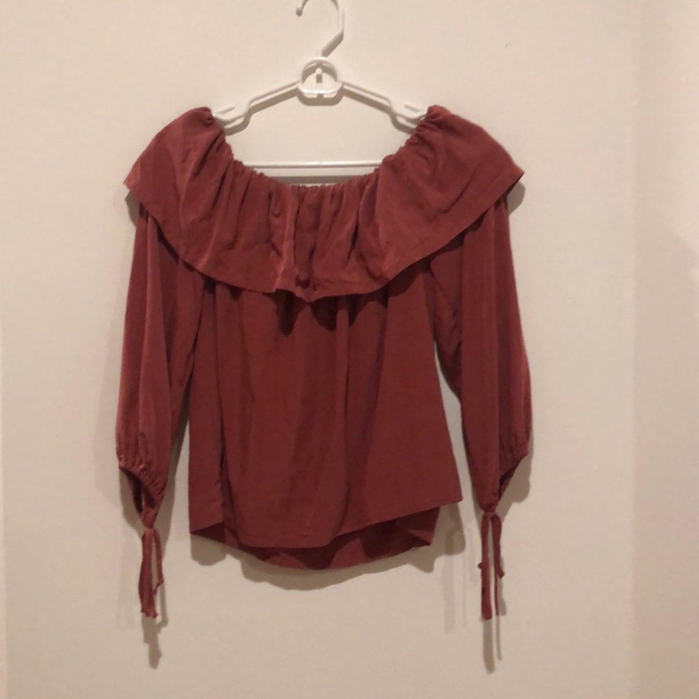 Blush Off The Shoulder Blouse